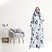 Capecage Blanket Hoodie, Long Hooded Blanket Sweatshirt as Birthday Gifts for Women Men, Long Wearable Blanket for Men Women. (Penguin)