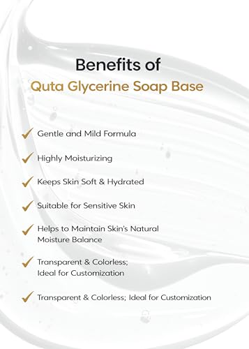 Image of Transparent Glycerin Soap Base 500 g | Clear Melt & Pour Soap Making Base | Natural Moisturizing, SLS SLES & Paraben Free - DIY Handmade Soaps