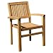 Produktbild ASS ECHT Teak Design Gartensessel Miami Gartenstuhl Sessel Holzsessel Gartenmöbel Stapelstuhl Stapelsessel Teakholz sehr robust stapelbar