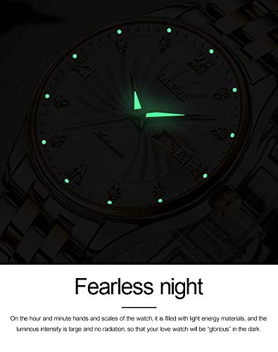 Image of OLEVS Men's Watches Analog Quartz Chronograph Dress Watch Multifunctional Stainsteel Steel Waterproof Classic Original Watch for Man