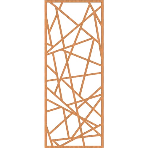 Image of Conway Decorative Pierced Fretwork Wood Wall Panels, 17 3 /8 inchW x 44 3 /8 inchH x 3 /8 inchT, Cherry