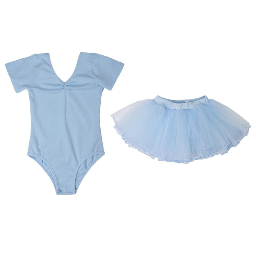 Enakshi® Girls Toddlers Tutu Leotard Ballet Dancing Skirt V Neck Dancewear 130 Blue|Clothing, Shoes & Accessories | Dancewear | Kids' Dancewear | Leotards & Unitards-image-39
