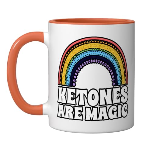Ketones Are Magic Rainbow Keto Ketogenic Low Carb Diet Ceramic