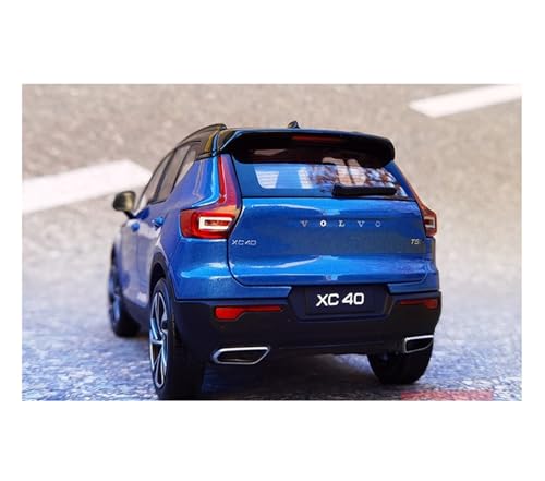Modelo Volvo XC40 2018 2022 SUV Off-Road 1:18 Azul miniatura 4