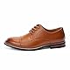 Cusolemore Männer Business Halbschuhe Anzugschuhe Herren Oxford, Wingtip Prinz Herren Schnürschuhe, TPR-Sohle Brown 44.5