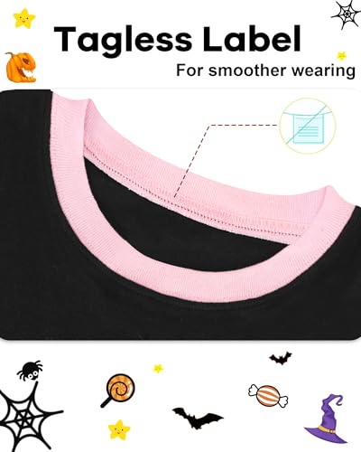 DAUGHTER QUEEN Boys & Girls 100% Cotton Holiday Pajamas, Halloween Christmas Sleepwear 18M-12Y2