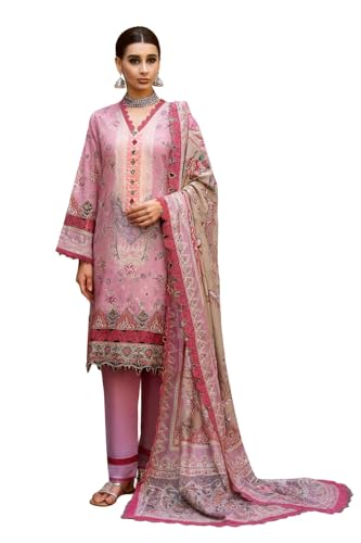 Image of SAMREEN TEXTILE Women's Cotton Floral Printed Unstitched Salwar Suit Dress Material With Dupatta