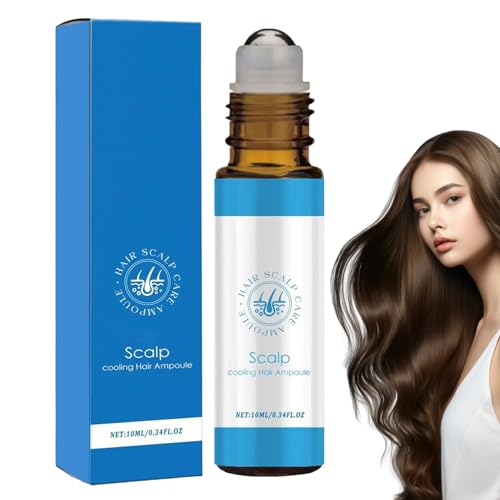 Huile de massage du cuir chevelu, 10 ml, roll-on ampoule, pour soin des racines en déplacement, massage à la maison