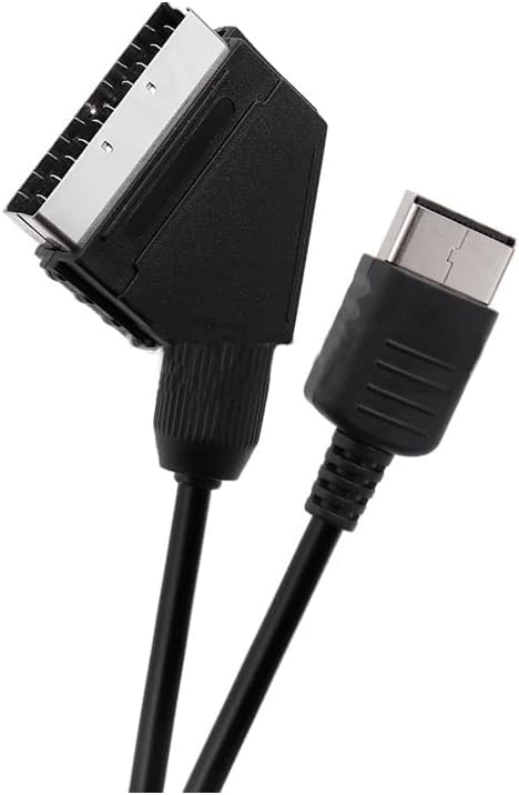1.8M / 5.9FT Scart RGB AV Cable Audio Cable Video Connector Compatible for Dreamcast
