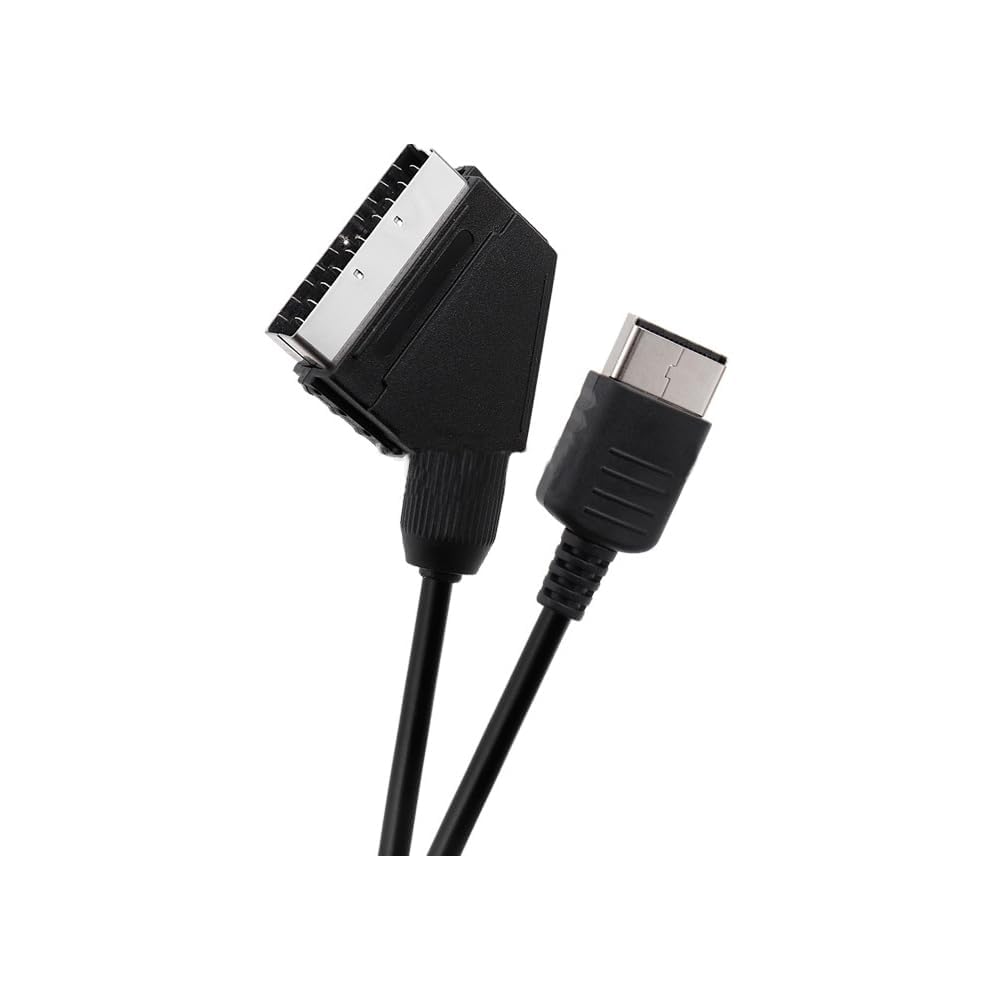 CHILDMORY 1.8M / 5.9FT Scart RGB AV Cable Audio Cable Video Connector Compatible for Dreamcast