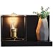 Produktbild DBSCD Square Iron Wandleuchte Schlafzimmer Nachttischlampe Dual-Use-Lagerung Regal Wandleuchte Wand Schlafzimmer Spiegel Lampen E27 Basis