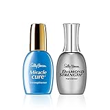 Sally Hansen Diamond Strength Instant Nail Hardener and Sally Hansen Miracle cure Nailcare Kit, Value Pack