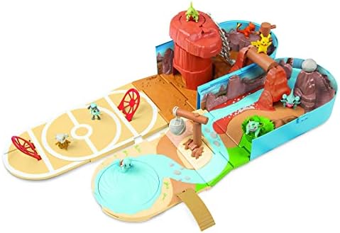 Bizak Playset Desierto Pokemon Transformable, playset para Jugar con Todos Tus Pokemon, Incluye trampas Ocultas y Zonas exclusivas (63222836)
