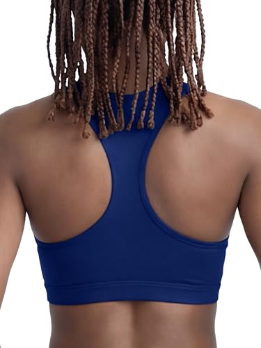 Champion Women's Sports Bra, High-Impact Compression, Moisture-Wicking Fabric, Blue Depths, Large — view 2