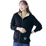 [ベルメゾン] ディズニー パーカー レディース 裏ボア カットソー トップス ミッキーマウス（ブラック） LL