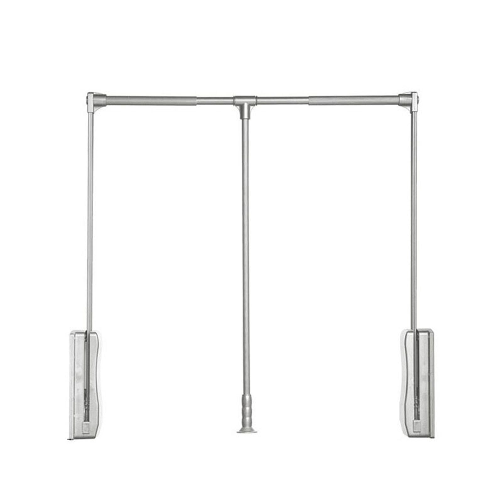 Barre de séchage à linge réglable hydraulique et escamotable de 30 kg pour penderie