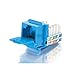 Cables To Go CAT5E 90 Keystone Jack Blue