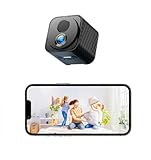 XNJ Mini WLAN Kamera, 4K HD Überwachungskamera-30 Tage Akkulaufzeit, Remote Viewing für Sicherheit mit APP, mit Nachtsicht, Bewegungserkennung, mit 3-Tage-Cloud-Speicher