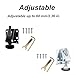 BE-TOOL 4 Pack Heavy Duty Leveling Feet, Adjustable Furniture Leveler Legs, 2.36 inch Adjustable Height, Suitable for Furniture, Table, Cabinets, Bench(Black)