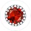 E.July(Ruby)-Round Crown