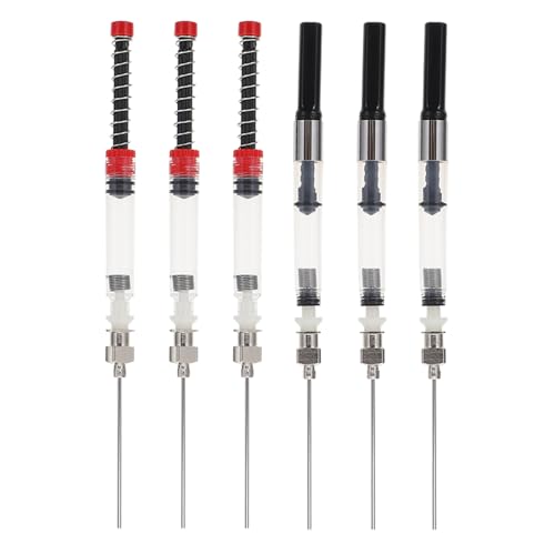 SEWOART 6 Stück Füllfederhalter Tintenabsorber aus Robustem Material Ergonomischer Tintenfüllassistent für Eu Standard Stifte 34 26mm Praktische Schul und Büroausstattung