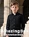 AmazingSea Boys Dress Shirts Long Sleeve, Kids Boys Black Button Down Shirt Wrinkle-Free for Formal & Casual (Size 6, Black)