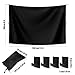 7.5x6 ft Large Car Curtain, Camper Van Rear Door Shower Curtain with Magnetic Hooks Adjustable Waterproof Double Layer Outdoor Privacy Changing Cover for Truck Travel Accessories (Black)
