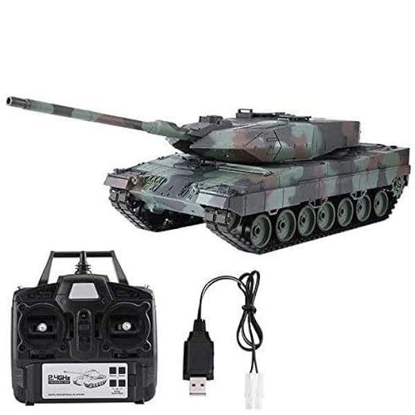 s-idee® 3889-1 Uppgraderad version 7 RC pansar German Leopard 2 A6 RC stridsvagn 1:16