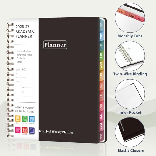 VALOME Planner 2026-2027, Weekly and Monthly Planner, 8.5" x 11" - Image 4