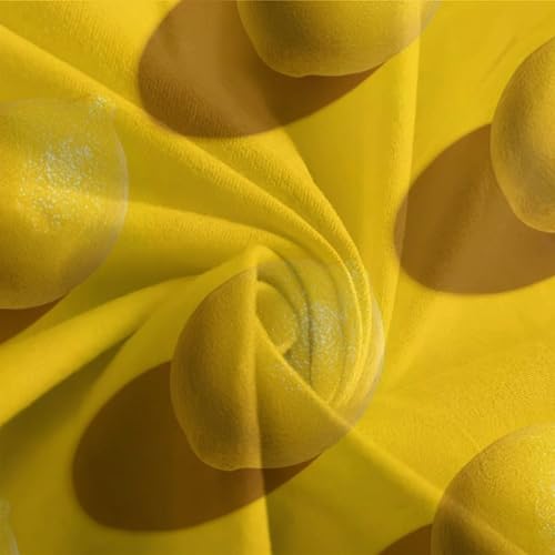 Parure de lit citron microfibre 135x200 avec housse de couette single - 7
