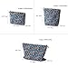 BBORGDC Small Cosmetic Bag Set of 3 for Purse, Sunflower Print Cotton Makeup Pouch Set, 3 Sizes Zipper Organizer for Travel & Toiletries, Gift for Her Birthday, Bridesmaid & Best Friend