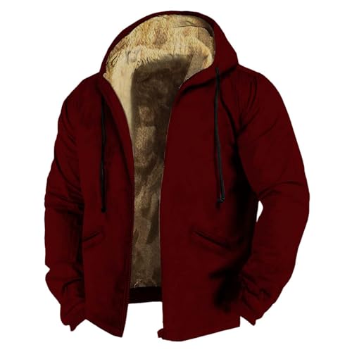 Parka homme hiver longue imperméable et doublée sherpa veste chaude de travail