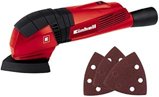 Einhell TC-DS 19 190 W Detail Sander | 190W Triangular Orbital Sander For Wood With Dust Extraction | Finishing Delta Sander With 3 x Sanding Sheets
