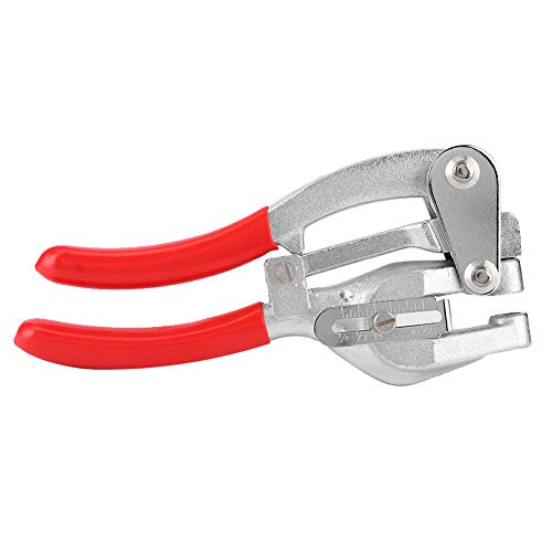 SIXRUN Pinza per Punzonatura, Resistente Strumento di Punzonatura Manuale in Acciaio da 45 per la Lavorazione di Pelle, Plastica e Metallo