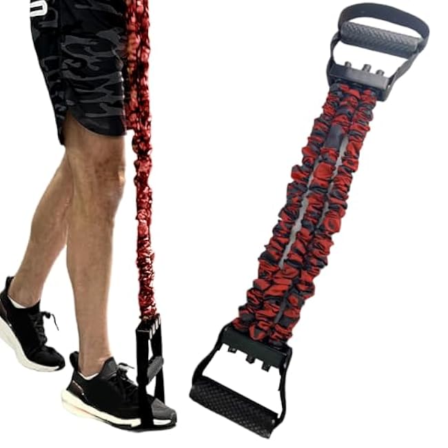 Chest Expander, 25.6 Inch Natural Latex 3-Hole Resistance Bands with Handles Adjustable Shoulder Stretcher for Men Women Fit