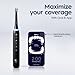 Oral-B iO Deep Clean + Whiten Rechargeable Electric Toothbrush with Visible Pressure Sensor, 2 Minute Timer, 5 Cleaning Settings, 1 iO5 Limited, 3 Toothbrush Heads, Travel Case & Refill Holder, Black