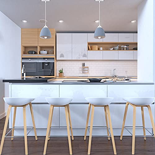 Wrpacttg Pendant Light Kit 2Pcs White Cord Holder E27 Base Hanging Lamp Lantern Socket With 3.94Ft Adjustable Wire Industrial Ceiling Fixture For Kitchen Island Corridor thumb #6