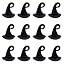 1 Box 40pcs Black Witch Hat Charms