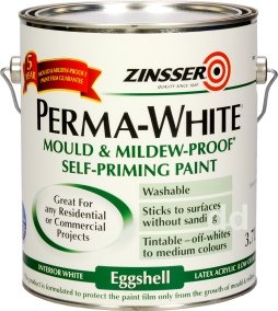 Zinsser Perma White Interior Paint Eggshell 10 Litre