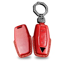 Handmade Leather Key Fob Cover For Mitsubishi Outlander 2022-2024 - 3-Button Remote Protector (Personalizable)