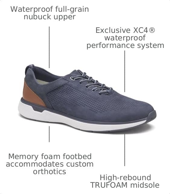 Image of Johnston & Murphy Men's XC4 Prentiss 2 Plain Toe Sneaker