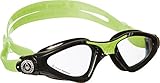 Aquasphere Aqua Sphere Unisex-Baby Kayenne Junior Schwimmbrille, Klare Gläser - Schwarz/Lime, One Size