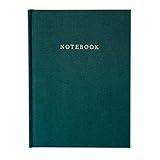DUNCAN & STONE PAPER CO. Blank Journal Notebook - Linen Bound Journaling Book for Writing Notes & More - Flat Lay Diary Journal – Giftable Lined Notebook Journals (120 Pages)