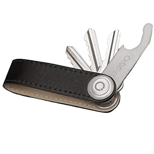 Orbitkey Premium Leather Black with Black Stitching