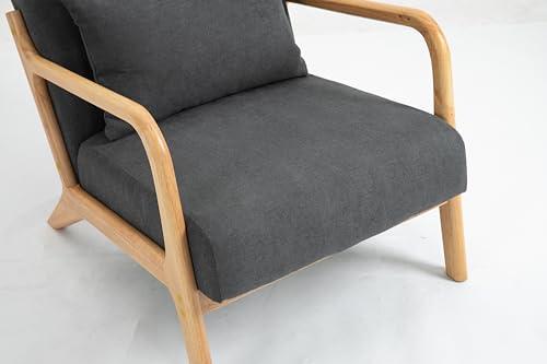 Sillón Plegable Algodón Gris miniatura 7