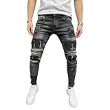 Tissu : Ce jean motard est confectionné dans un mélange de coton composé de 70 % de coton, 23 % de polyester, 5 % de viscose et 2 % d’élasthanne. Le denim extensible offre une sensation de douceur et de respirabilité, tout en assurant souplesse et résistance pour un confort optimal tout au long de la journée.