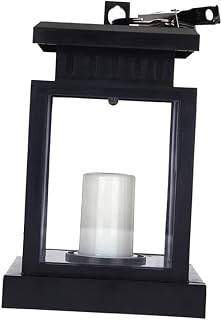 LED Solar Lanterns Hanging Lantern Lights for Outdoor Decor Vintage Candle Effect for Garden Patio Lawn Hour Elegant Design