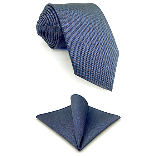 S&W SHLAX&WING Gravatas masculinas com bolso quadrado cor sólida azul verde para casamento conjunto