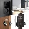 iMagic Touch Screen Deadbolt, Keyless Entry Deadbolt Lock, Electronic Keypad Door Lock, Auto Lock, 50 User Codes, Easy to Install(Matt Black)