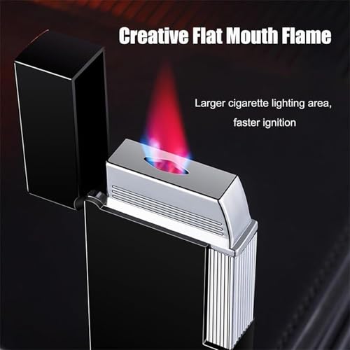 Encendedor Jet Flame de metal resistente para hombres con llama regulable 5